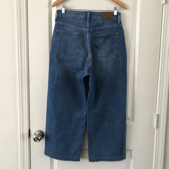 Madewell Curvy Slim Wide Leg Jeans Newington Wash Size 28 - Picture 6 of 10